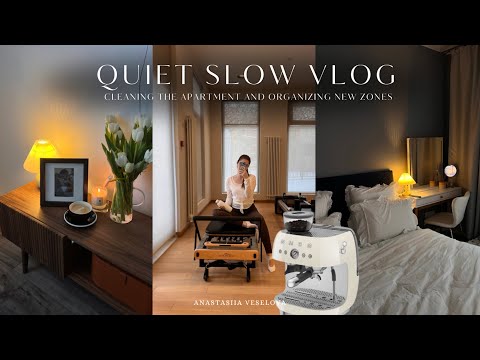 Видео: SLOW LIVING VLOG | уборка квартиры | собираем и декорируем новую тумбу | распаковка кофемашины SMEG