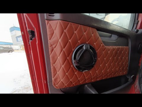 Видео: Volvo VNL Ревизия дверей: Замена Замков, Ограничителей, Ручек, Навеса двери, Перетяжка дверных карт