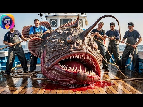 Видео: Как ЛОВЯТ глубоководных зубастых акуляров! 100кг монстры в Атлантическом океане!