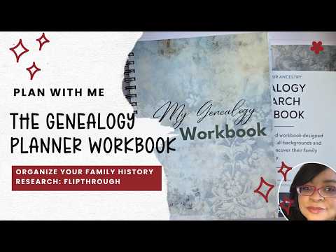 Видео: Планируйте вместе со мной | Рабочая тетрадь по генеалогическому планированию ✨ Организуйте исслед...