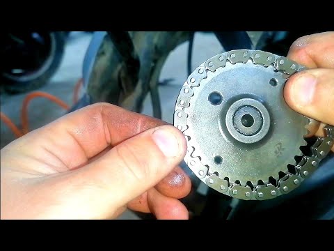 Видео: //как поменять цепь грм на китайском скутере//139qmb