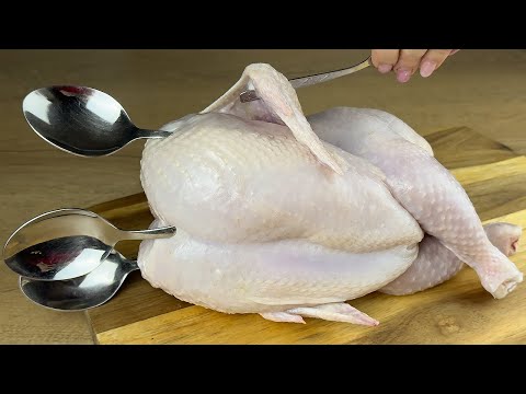 Видео: Всего один трюк, и курица тает во рту, как масло! Все гости в восторге!