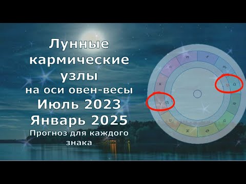 Видео: Как изменят вашу жизнь Лунные узлы с 18 июля 2023 по январь 2025. Кармические узлы на оси овен-весы.