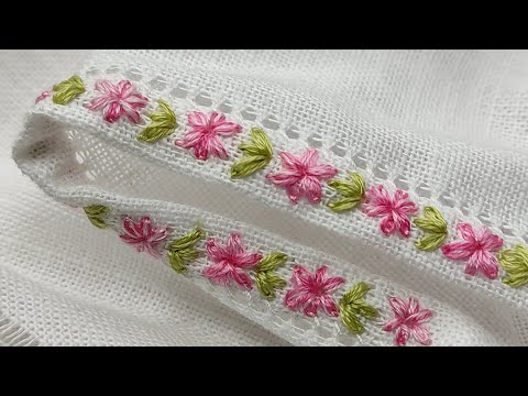 Видео: Простий та красивий дизайн Обробки Краю для початківців 💫Beautiful Design|Hand Embroidery