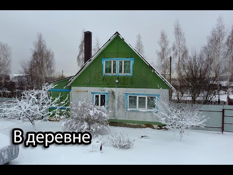 Видео: Выпал первый снег. Купил хлебопечку. Сделали потолок на кухне. Поселились летучие мыши в сарае.