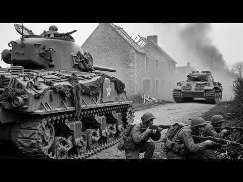 Видео: Когда элитные Пантеры напали на части Паттона, Шерманы сражались до последнего вздоха!