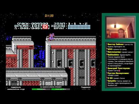 Видео: Ninja Gaiden 2 [на дефолте] (NES, Famicom, Dendy) прохождение