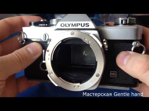 Видео: Olympus OM 1n ремонт, небольшой обзор камеры, слабые места. Service, short revew.