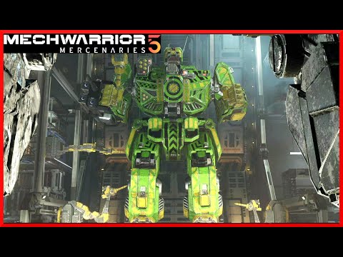 Видео: Mechwarrior 5 Mercenaries. Обзор меха Wolverine WVR-Q. Красивая игрушка?