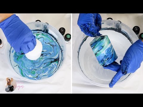 Видео: Как придать мраморный эффект свечам-колоннам