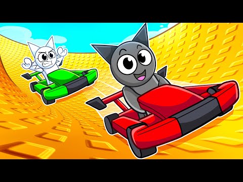 Видео: Достижение МАКСИМАЛЬНОЙ СКОРОСТИ в Roblox. Спуститесь на тележке с горки...