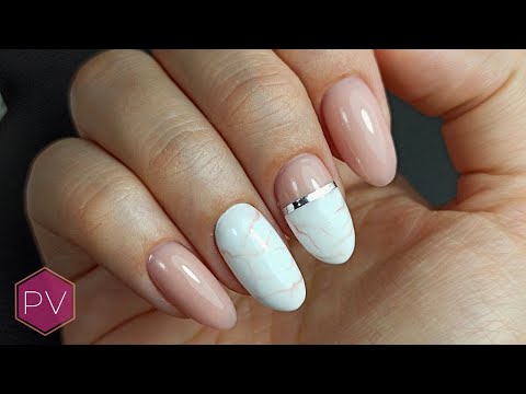 Видео: Мраморен ефект с гел лак | Декорации на нокти | #дизайнурок 10