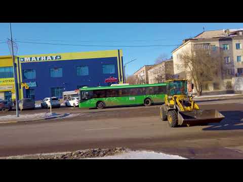 Видео: Темиртау от проспекта мира до кинотеатра комсомолец.