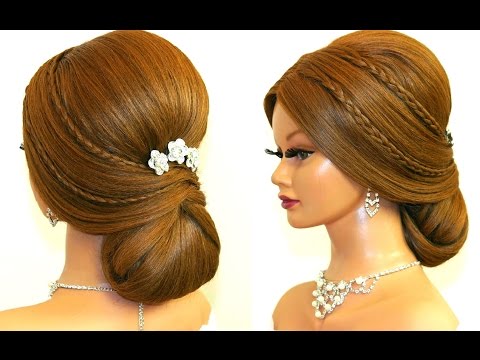 Видео: Cвадебная прическа для средних и длинных волос