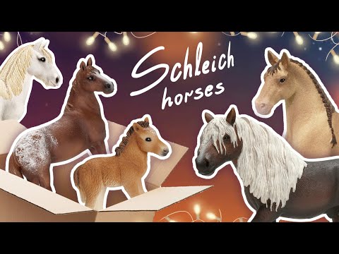 Видео: Очередная распаковка лошадей Schleich!