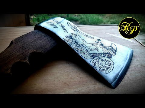 Видео: Изготовление памятного топора