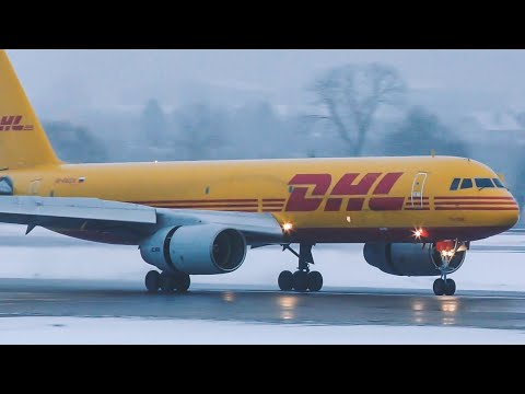 Видео: Мягкая посадка Ту-204-100C  в Шереметьево, новая ВПП (№3)  24R/6L. DHL (Aviastar-TU) RA-64024.