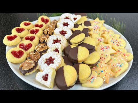 Видео: 1 тесто 5 печенья | быстрый и простой рецепт печенья/печенья!