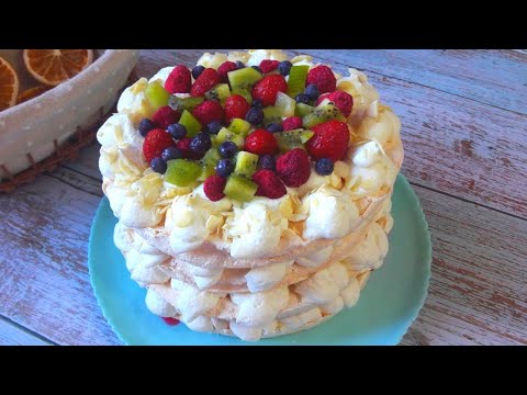 Видео: ТОРТ МЕРЕНГОВЫЙ/ТОРТ БЕЗЕ.ЛЕТНИЙ ТОРТ С ФРУКТАМИ.