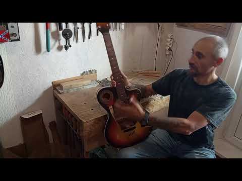 Видео: Оживление гитары Орфей аида, часть 1. Гриф