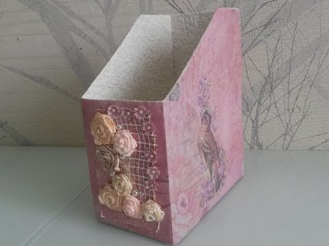 Видео: ОРГАНАЙЗЕР ДЛЯ ЖУРНАЛОВ ИЗ КОРОБКИ.