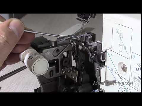 Видео: Оверлок ломает иголки, как отрегулировать отражатель, что бы петлитель не цеплял иголки. Видео №419.