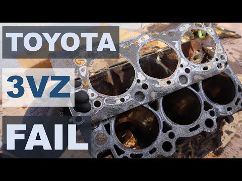 Видео: Двигатель Toyota 3VZ: катастрофа из-за перегрева