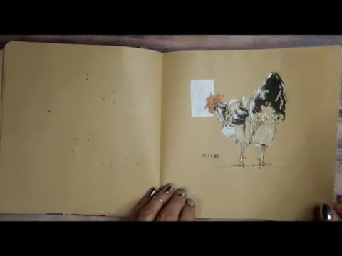 Видео: Листалка крафтового блокнота от Bruno Visconti.