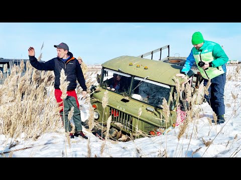 Видео: ПОСАДИЛИ ДЕВОЧКУ ЗА РУЛЬ ГРУЗОВИКА... ЗИЛ 131 (6х6), ГАЗ 63, ГАЗ 66, УАЗ, Нива, Jeep на бездорожье