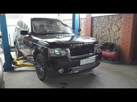 Видео: Снятие для проточки и установка передних тормозных дисков на Range Rover Vogue 4,4 Ленд Ровер Вок 20