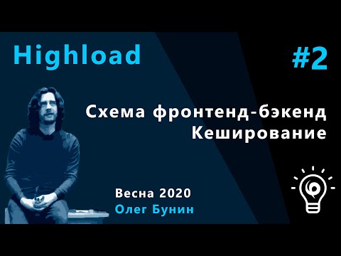 Видео: Highload 2. Фронтенд-бэкенд, кэширование