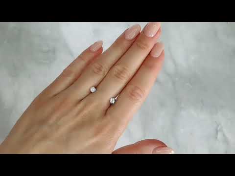 Видео: Серьги-пусеты с бриллиантами 0.518 ct