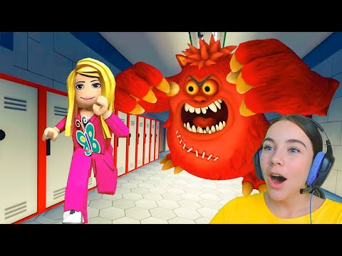 Видео: ПОБЕГ ИЗ ШКОЛЫ МОНСТР в ROBLOX!