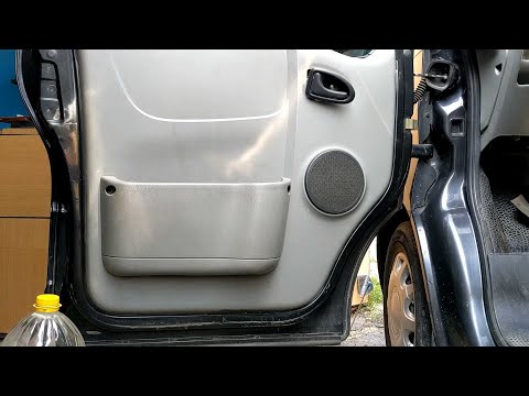 Видео: демонтаж карты двери Opel Vivaro Renault Trafic