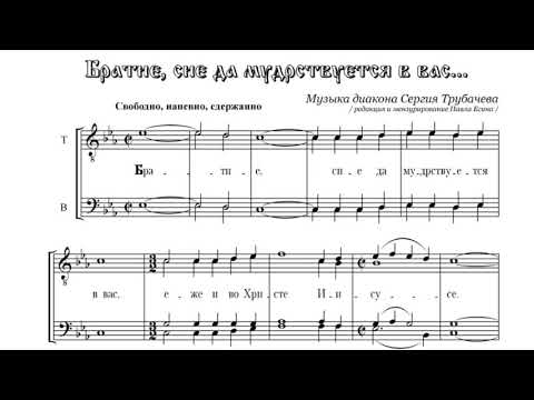 Видео: «Братие, сие да мудрствуется в вас» С. Трубачев
