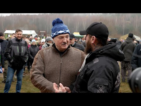 Видео: Лукашенко: Такого шашлыка никогда не ел! // Чемпионат по колке дров