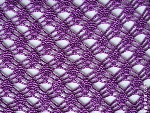 Видео: Сиреневый, ажурный узор крючком (beautiful pattern to crochet) (узор#20)