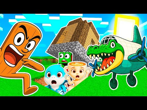 Видео: ПРЯЧУСЬ ПОД ДОМОМ с БЕЙБИ АКУЛЁНКОМ и БЕЙБИ БАЛЕРИНОЙ от ЗЛЫХ БРЕЙНРОТ ЖИВОТНЫХ МЕМ в МАЙНКРАФТ