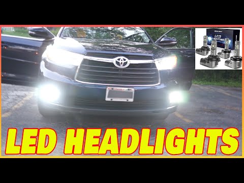 Видео: Как установить светодиодные фары на Toyota Highlander 2014–2019 годов