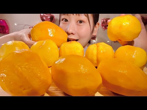 Видео: ASMR манго и персик【русские субтитры】【Mukbang/ Eating Sounds】
