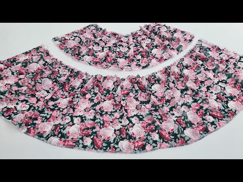 Видео: Как сшить макси или мини / плиссированную легкую юбку / Две модели юбки, длинной и короткой