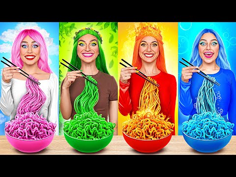 Видео: Девушка Огонь, Вода, Воздух И Земля | Сумасшедший челлендж c 4 Стихиями от Multi DO Challenge