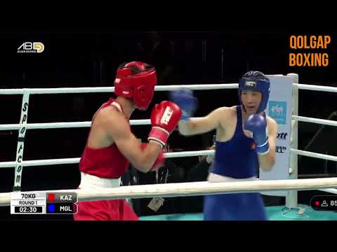 Видео: АЗИЯ. U19. 1/4 финал! 70 кг. Бейбарыс Әшірбай – Ням-Очир Баттумур (MGL)