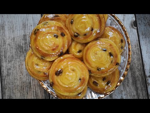 Видео: Сдобные Булочки - Улитки с изюмом и Ванильным Пудингом!!! НЕВЕРОЯТНО ВКУСНО!!!