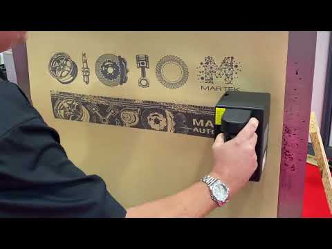 Видео: Ручной маркиратор Bentsai B85 высота печати 100 мм. Крупносимвольная маркировка любой поверхности.