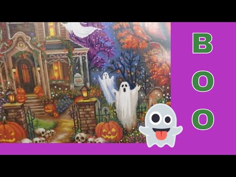 Видео: Обзор вышивки крестом «Фея на Хэллоуин» #paintingfairy #crossstitch