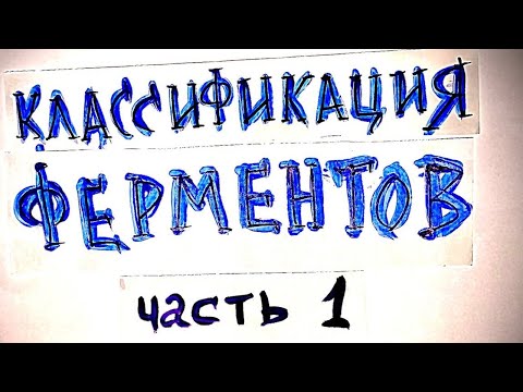 Видео: 1.Классификация ферментов. ШПАРГАЛКА! Биохимия