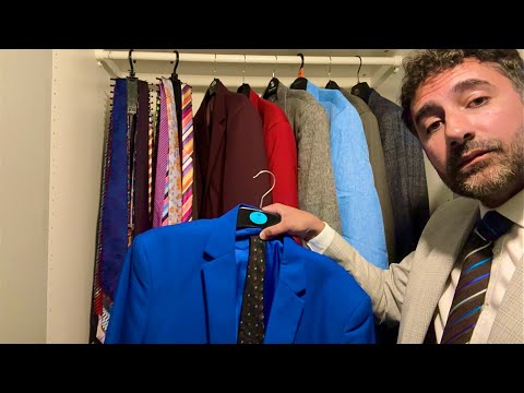 Видео: ASMR: Изучаем элегантные пиджаки и подходящие к ним галстуки0