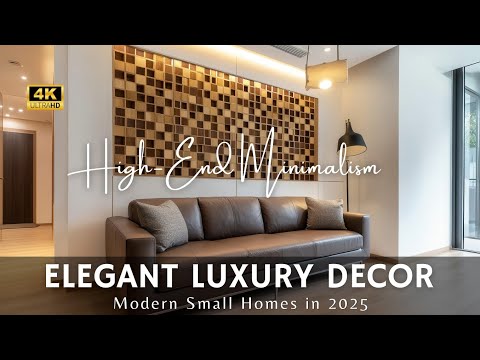 Видео: Минимализм высокого класса: элегантный инновационный роскошный декор для современных небольших до...
