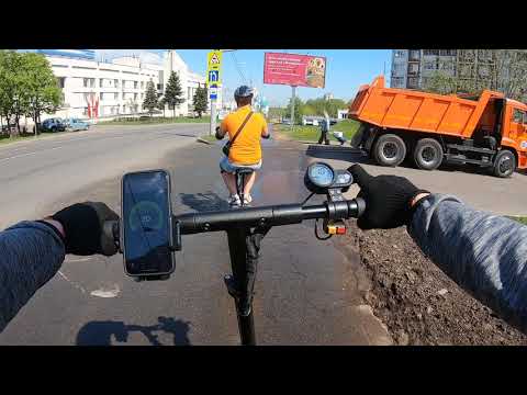 Видео: Тест на дальность электросамокат Kugoo G-Booster и Yokamura RX-2